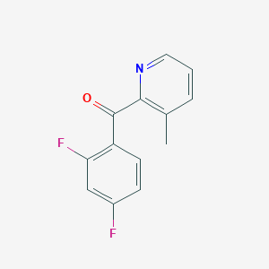 2-(2,4-Difluorobenzoyl)-3-methylpyridine