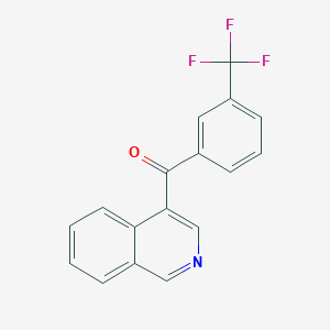 molecular formula C17H10F3NO B1452979 4-(3-Trifluoromethylbenzoyl)isoquinoline CAS No. 1187171-60-3
