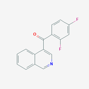 molecular formula C16H9F2NO B1452980 4-(2,4-Difluorobenzoyl)isoquinoline CAS No. 1187166-65-9