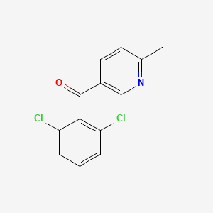 5-(2,6-Dichlorobenzoyl)-2-methylpyridine