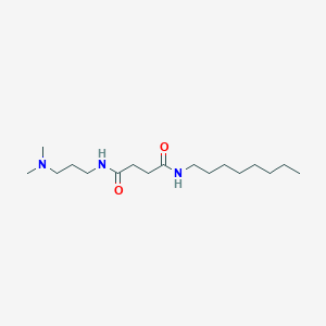 molecular formula C17H35N3O2 B14529886 N~1~-[3-(Dimethylamino)propyl]-N~4~-octylbutanediamide CAS No. 62417-29-2
