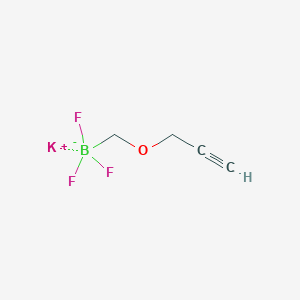 molecular formula C4H5BF3KO B1452991 Potassium (prop-2-ynyloxymethyl)trifluoroborate CAS No. 898544-65-5