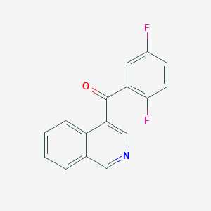 molecular formula C16H9F2NO B1452996 4-(2,5-二氟苯甲酰基)异喹啉 CAS No. 1187167-02-7