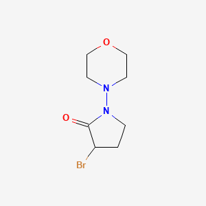 molecular formula C8H13BrN2O2 B1453001 3-Bromo-1-morpholin-4-ylpyrrolidin-2-one CAS No. 1287217-62-2