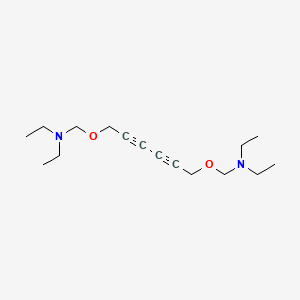 molecular formula C16H28N2O2 B14530078 N,N'-[Hexa-2,4-diyne-1,6-diylbis(oxymethylene)]bis(N-ethylethan-1-amine) CAS No. 62519-22-6