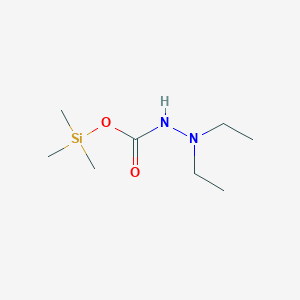 molecular formula C8H20N2O2Si B14530098 Trimethylsilyl 2,2-diethylhydrazine-1-carboxylate CAS No. 62305-39-9