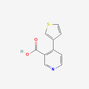 molecular formula C10H7NO2S B1453010 4-(Thiophen-3-YL)nicotinic acid CAS No. 1261957-67-8