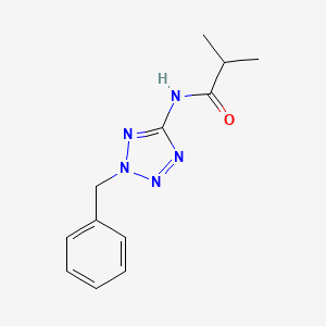 molecular formula C12H15N5O B14530128 N-(2-Benzyl-2H-tetrazol-5-yl)-2-methylpropanamide CAS No. 62400-59-3