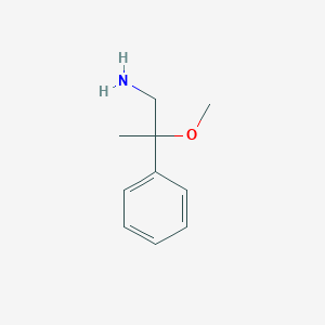 molecular formula C10H15NO B1453014 2-Methoxy-2-phenylpropan-1-amine CAS No. 933721-51-8