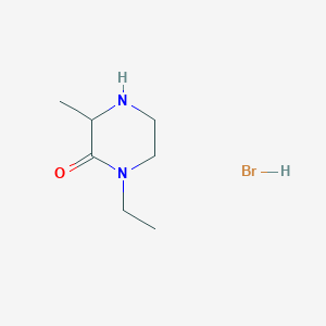 molecular formula C7H15BrN2O B1453016 1-Ethyl-3-methylpiperazin-2-one hydrobromide CAS No. 1255717-00-0