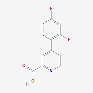 molecular formula C12H7F2NO2 B1453017 4-(2,4-Difluorophenyl)picolinic acid CAS No. 1258626-21-9