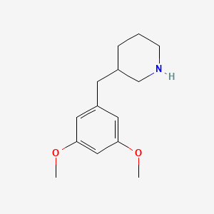 molecular formula C14H21NO2 B1453040 3-(3,5-二甲氧基苯基)哌啶 CAS No. 1220035-81-3