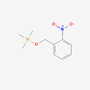 molecular formula C10H15NO3Si B14530454 Silane, trimethyl[(2-nitrophenyl)methoxy]- CAS No. 62673-13-6