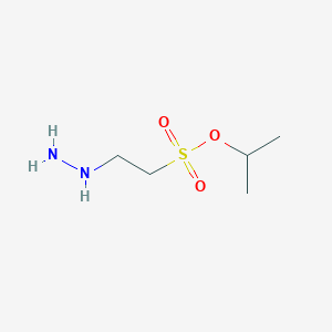 molecular formula C5H14N2O3S B14530478 Propan-2-yl 2-hydrazinylethane-1-sulfonate CAS No. 62692-66-4