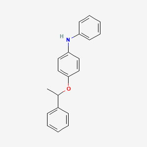 molecular formula C20H19NO B14530510 N-Phenyl-4-(1-phenylethoxy)aniline CAS No. 62555-52-6