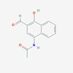 molecular formula C13H11NO3 B14530515 N-(3-Formyl-4-hydroxynaphthalen-1-yl)acetamide CAS No. 62420-28-4