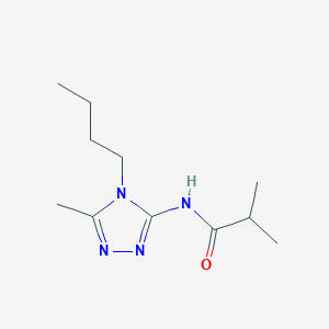 molecular formula C11H20N4O B14530524 N-(4-Butyl-5-methyl-4H-1,2,4-triazol-3-yl)-2-methylpropanamide CAS No. 62400-18-4
