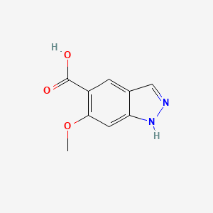 molecular formula C9H8N2O3 B1453053 6-methoxy-1H-indazole-5-carboxylic acid CAS No. 1082041-60-8