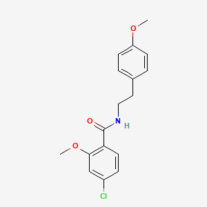 molecular formula C17H18ClNO3 B1453055 4-Chloro-2-methoxy-N-[2-(4-methoxy-phenyl)-ethyl]-benzamide CAS No. 885279-88-9