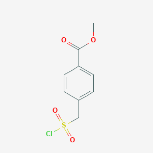 molecular formula C9H9ClO4S B145306 Methyl 4-[(chlorosulfonyl)methyl]benzoate CAS No. 130047-14-2
