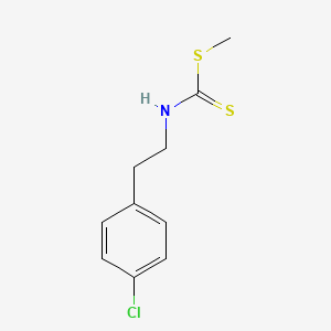 molecular formula C10H12ClNS2 B14530653 Methyl [2-(4-chlorophenyl)ethyl]carbamodithioate CAS No. 62604-14-2