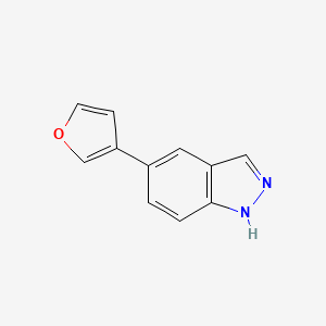 molecular formula C11H8N2O B1453071 5-(呋喃-3-基)-1H-吲唑 CAS No. 885272-45-7