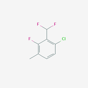 molecular formula C8H6ClF3 B1453072 1-氯-2-(二氟甲基)-3-氟-4-甲基苯 CAS No. 1221272-76-9