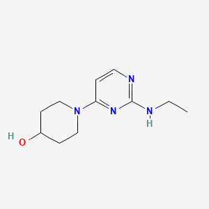 molecular formula C11H18N4O B1453077 1-(2-(Ethylamino)pyrimidin-4-yl)piperidin-4-ol CAS No. 1206969-02-9