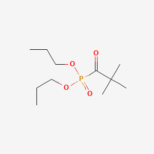 molecular formula C11H23O4P B14530784 Dipropyl (2,2-dimethylpropanoyl)phosphonate CAS No. 62476-87-3