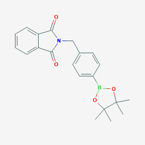 molecular formula C21H22BNO4 B145308 (4-Phthalimidomethylphenyl)boronic acid pinacol ester CAS No. 138500-87-5