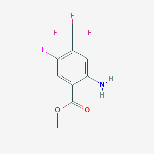 molecular formula C9H7F3INO2 B1453089 Methyl 2-amino-5-iodo-4-(trifluoromethyl)benzoate CAS No. 872624-52-7