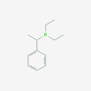 molecular formula C12H19B B14530897 Diethyl(1-phenylethyl)borane CAS No. 62497-97-6