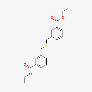 molecular formula C20H22O4S B14530909 Diethyl 3,3'-[sulfanediylbis(methylene)]dibenzoate CAS No. 62290-18-0