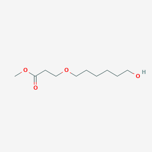 molecular formula C10H20O4 B14530913 Methyl 3-[(6-hydroxyhexyl)oxy]propanoate CAS No. 62585-48-2