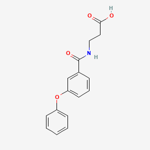 molecular formula C16H15NO4 B1453093 beta-Alanine, N-(3-phenoxybenzoyl)- CAS No. 133639-10-8