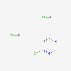 molecular formula C4H5Cl3N2 B1453096 4-氯嘧啶二盐酸盐 CAS No. 203521-18-0