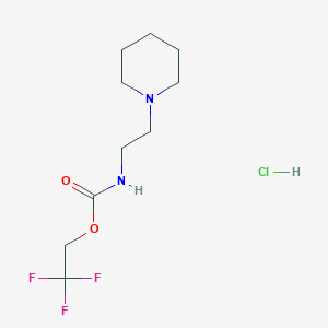 2,2,2-trifluoroethyl N-[2-(piperidin-1-yl)ethyl]carbamate hydrochloride