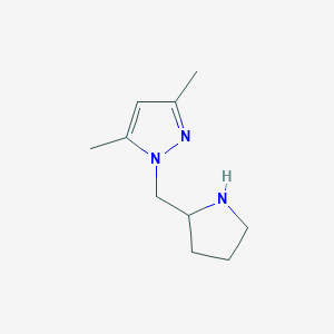 3,5-dimethyl-1-(pyrrolidin-2-ylmethyl)-1H-pyrazole