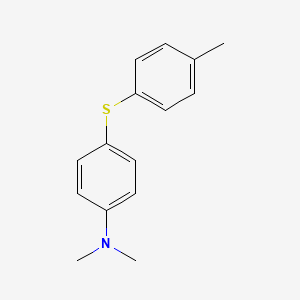 molecular formula C15H17NS B14531036 N,N-Dimethyl-4-[(4-methylphenyl)sulfanyl]aniline CAS No. 62849-63-2