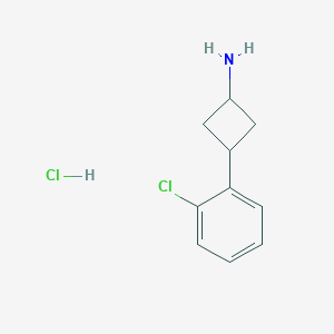 3-(2-Chlorophenyl)cyclobutan-1-amine hydrochloride