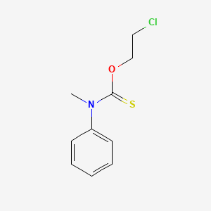 molecular formula C10H12ClNOS B14531154 O-(2-Chloroethyl) methyl(phenyl)carbamothioate CAS No. 62603-78-5