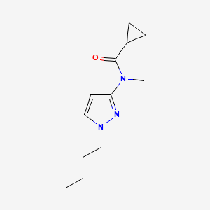 molecular formula C12H19N3O B14531201 N-(1-Butyl-1H-pyrazol-3-yl)-N-methylcyclopropanecarboxamide CAS No. 62399-97-7
