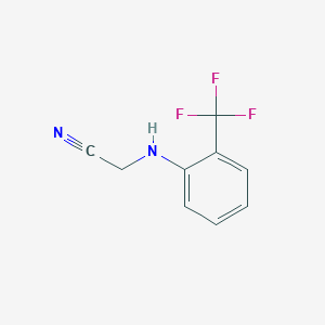 molecular formula C9H7F3N2 B14531228 [2-(Trifluoromethyl)anilino]acetonitrile CAS No. 62423-83-0
