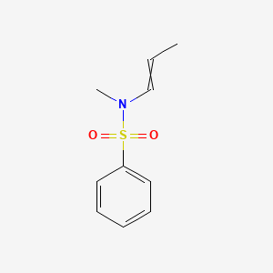 molecular formula C10H13NO2S B14531241 N-Methyl-N-(prop-1-en-1-yl)benzenesulfonamide CAS No. 62605-96-3