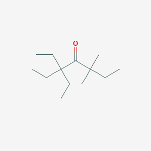 molecular formula C13H26O B14531248 3,3-Diethyl-5,5-dimethylheptan-4-one CAS No. 62692-64-2