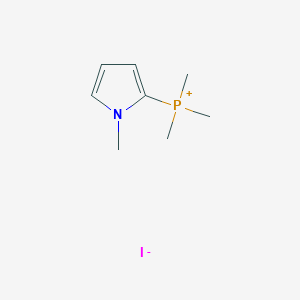 molecular formula C8H15INP B14531260 Trimethyl(1-methyl-1H-pyrrol-2-yl)phosphanium iodide CAS No. 62754-75-0