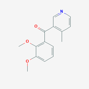 B1453131 3-(2,3-Dimethoxybenzoyl)-4-methylpyridine CAS No. 1187171-00-1