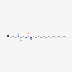 molecular formula C23H47N3O2 B14531316 N~1~-[3-(Dimethylamino)propyl]-N~4~-tetradecylbutanediamide CAS No. 62417-28-1