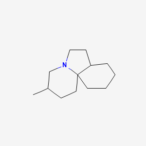 molecular formula C13H23N B14531337 3-Methyldecahydro-6H-pyrido[2,1-i]indole CAS No. 62592-22-7
