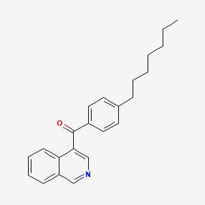 molecular formula C23H25NO B1453134 4-(4-庚基苯甲酰)异喹啉 CAS No. 1187169-78-3